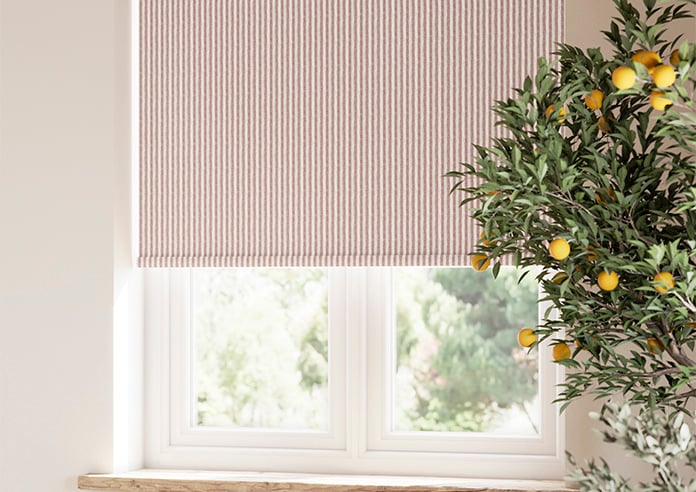 Emily Bond Oscar Stripe, Raspberry - Twist&Fit Roller Blind - Image 5